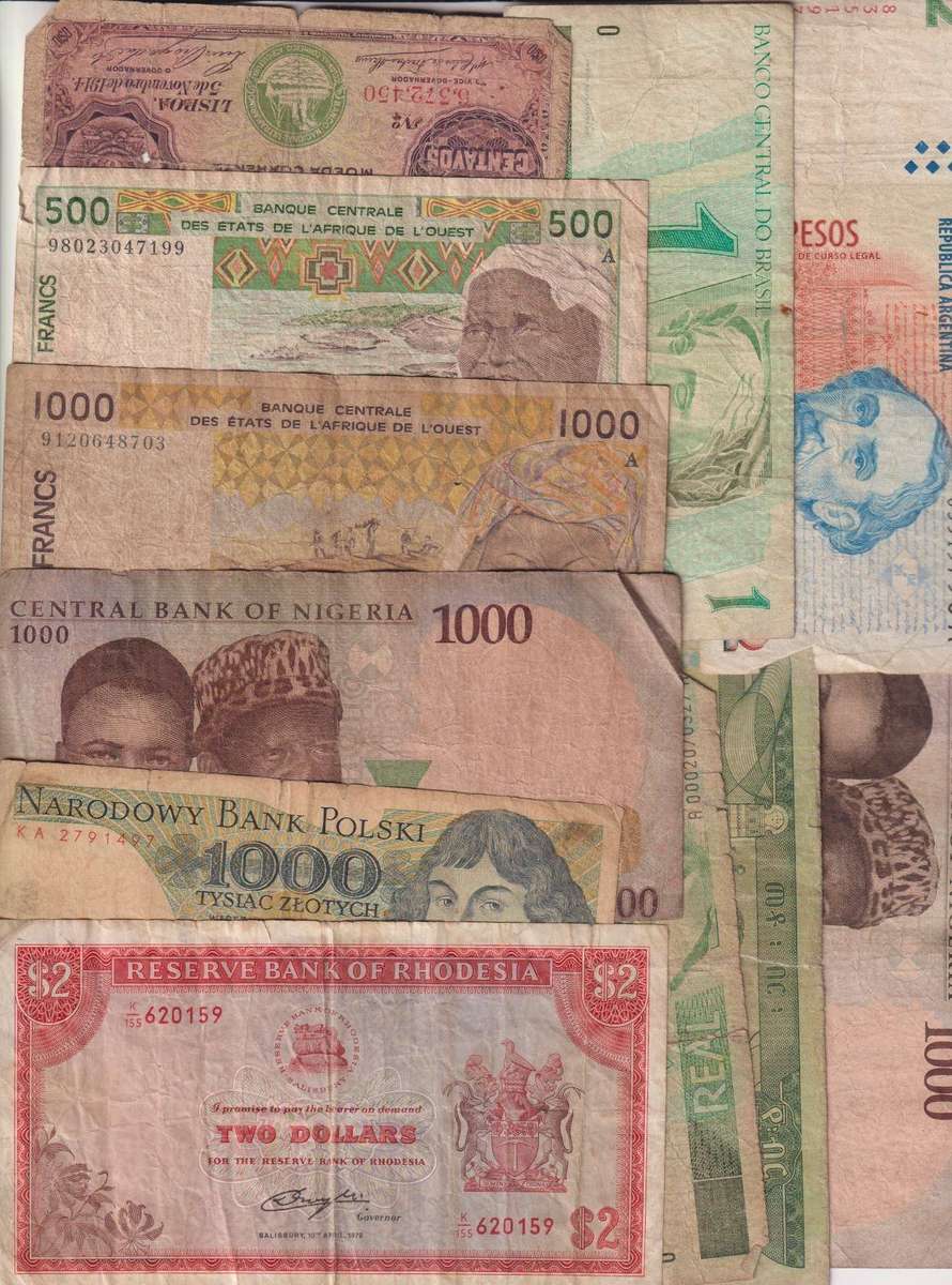CLEARANCE SALE - Several Old and Damaged Banknotes -  SEE 2 SCANS