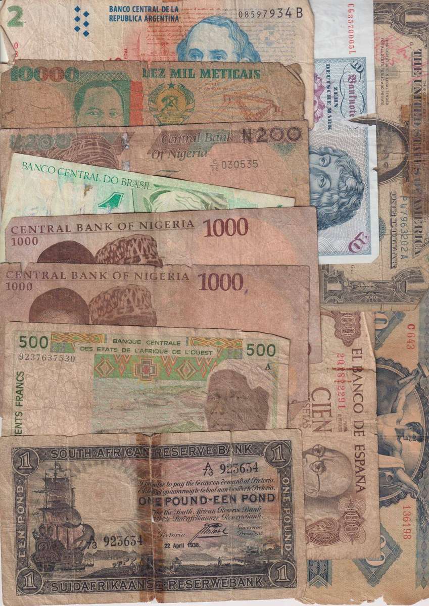 CLEARANCE SALE - Several Old and Damaged Banknotes -  SEE 2 SCANS