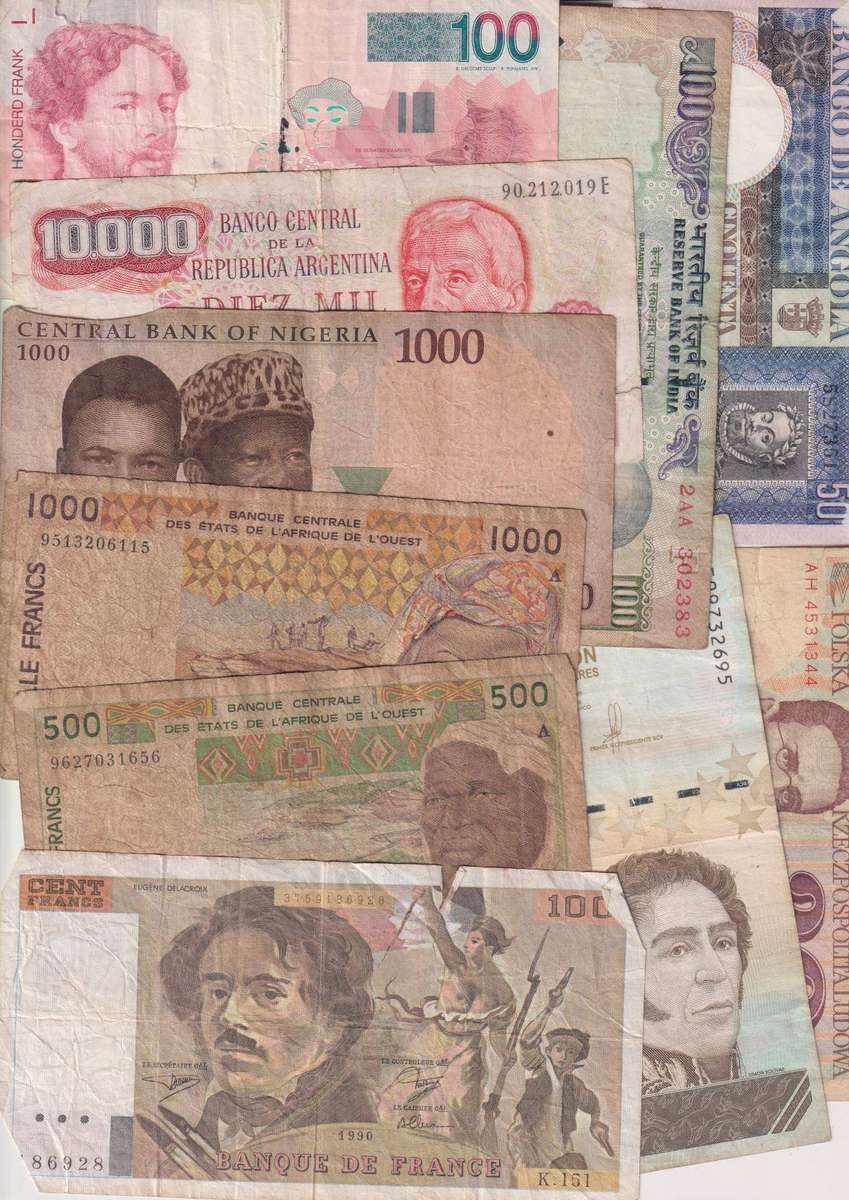 CLEARANCE SALE - Several Old and Damaged Banknotes -  SEE 2 SCANS