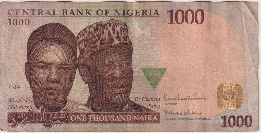 NIGERIA 1000 Naira 2017 P36  F