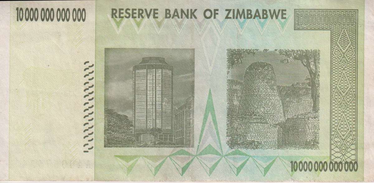 ZIMBABWE TRILLION SERIES - 10 TRILLION 2008 AA - XF