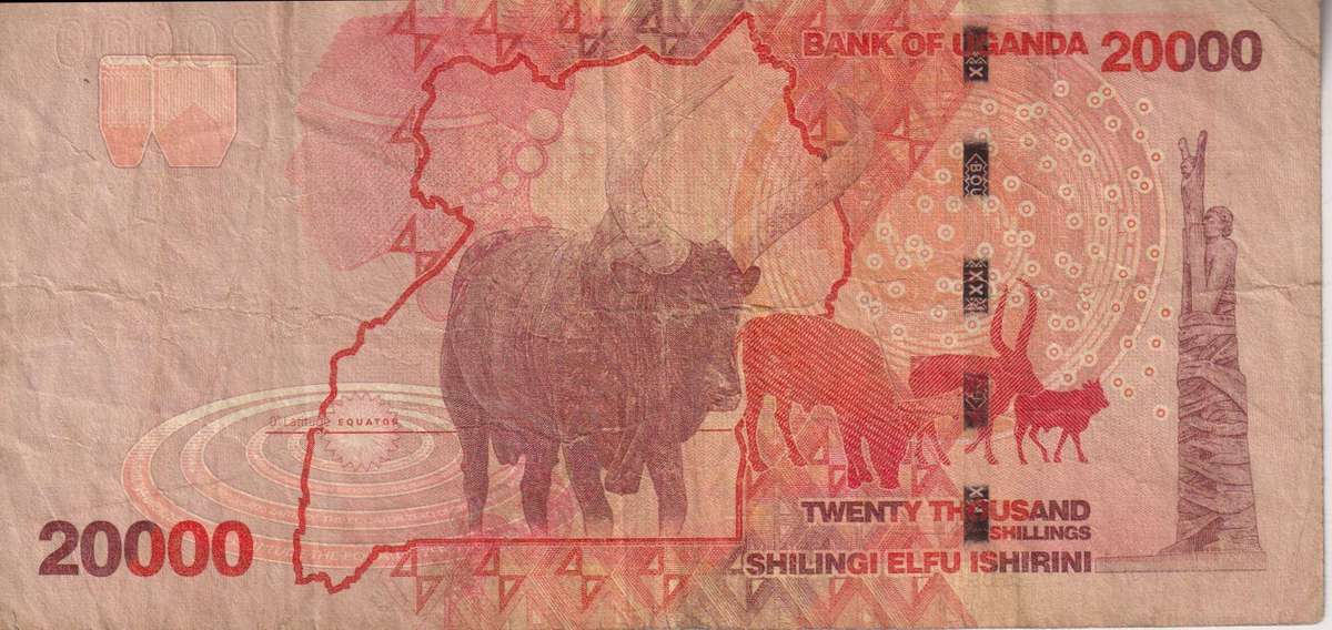 Uganda 20,000 Shillings 2013 P53 VF