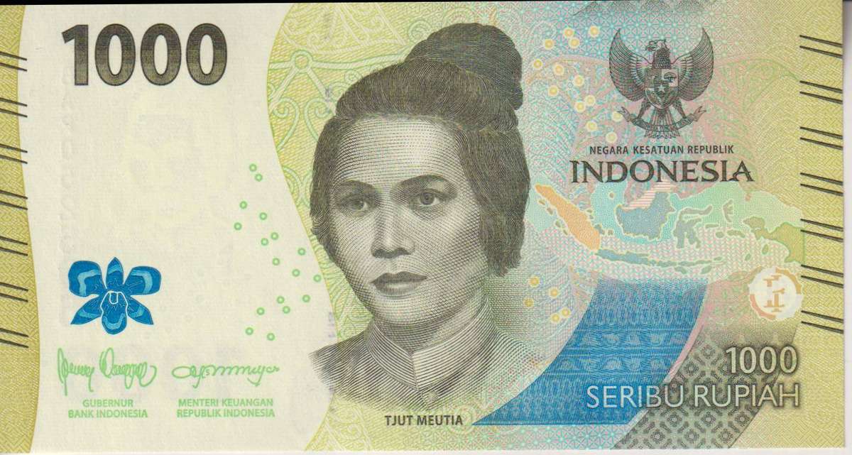 INDONESIA 1000 RUPIAH 2022-24 P162 UNC