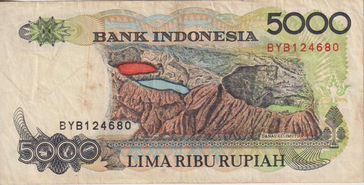 INDONESIA 5000 RUPIAH 1992 P130 VF