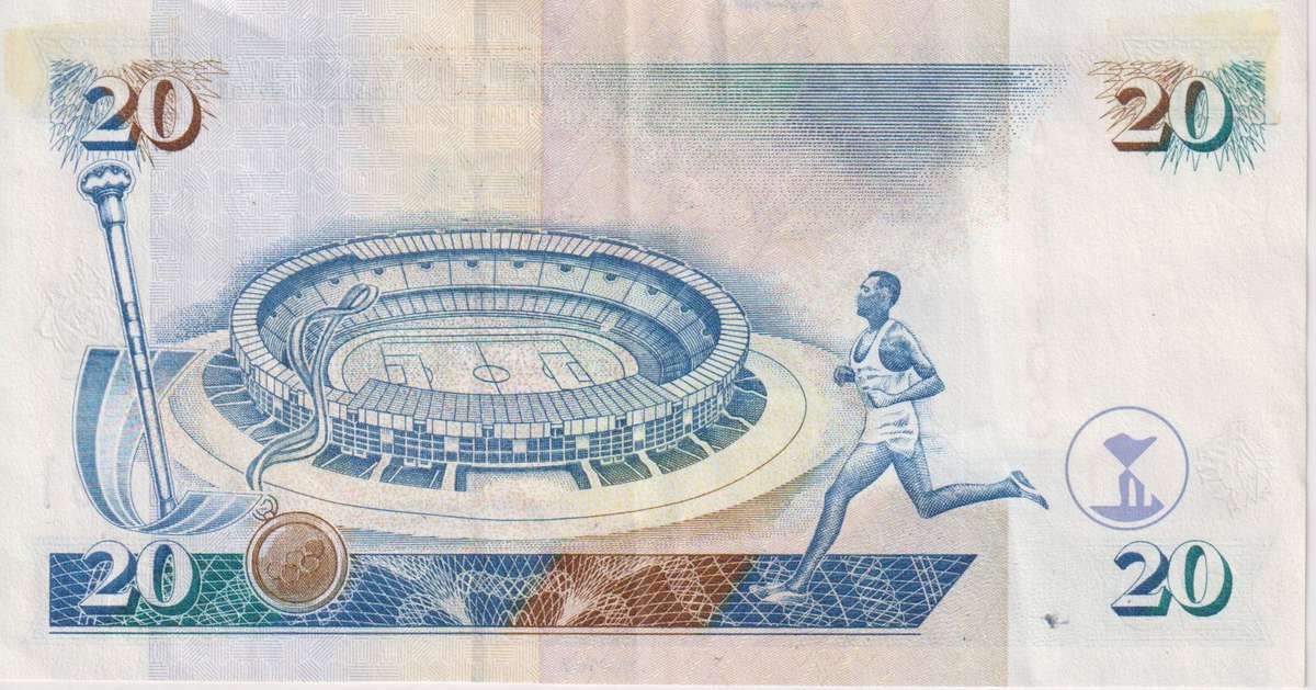 KENYA 20 SHILLINGS P32 1995 XF