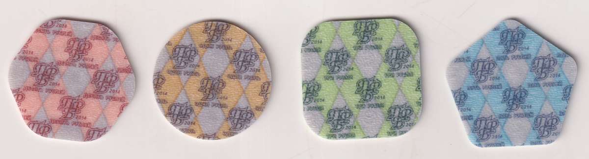 VERY UNIQUE! Transnistria 1-10 Rubles 4 Pieces Plastic Coin Set, 2014, N #64480-64484, Mint