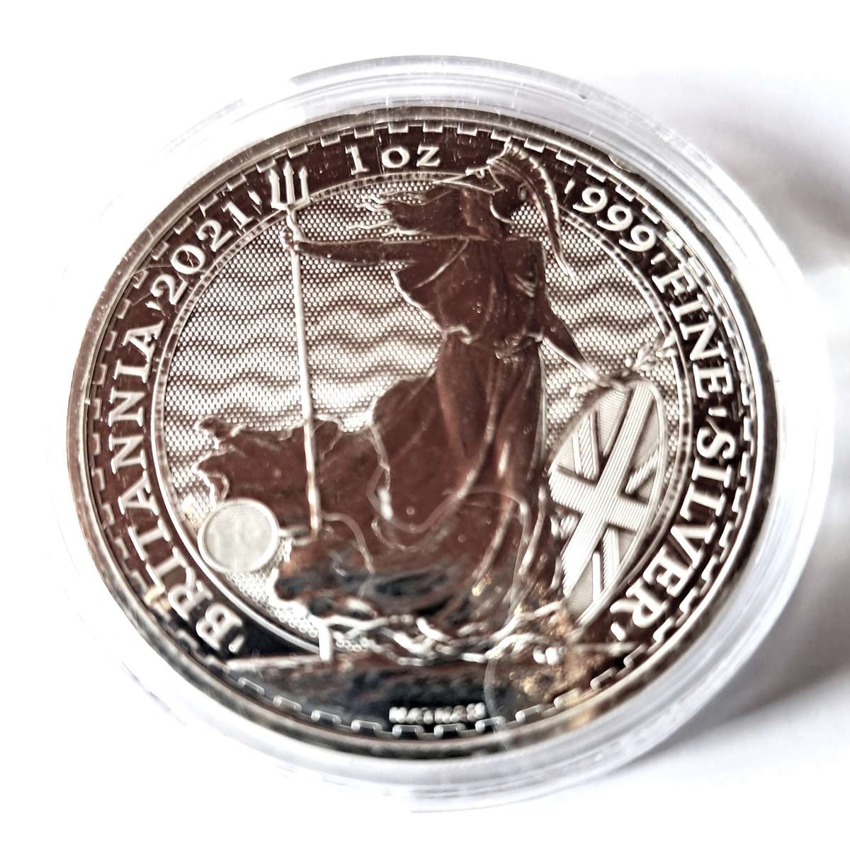1 OZ  SILVER COIN - 1 oz British Silver Britannia  (IN CAPSULE)