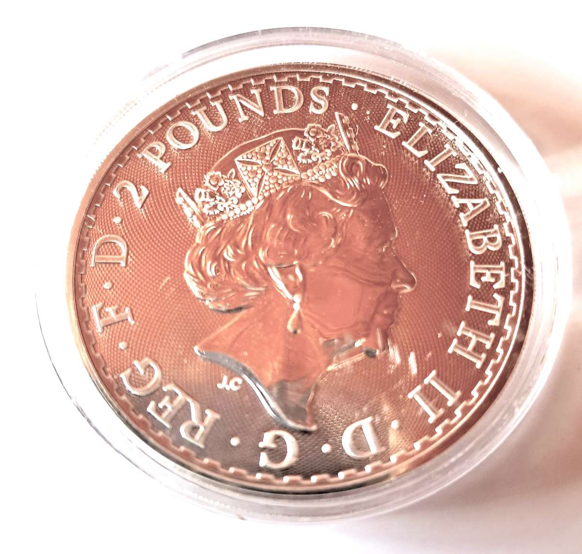 1 OZ  SILVER COIN - 1 oz British Silver Britannia  (IN CAPSULE)