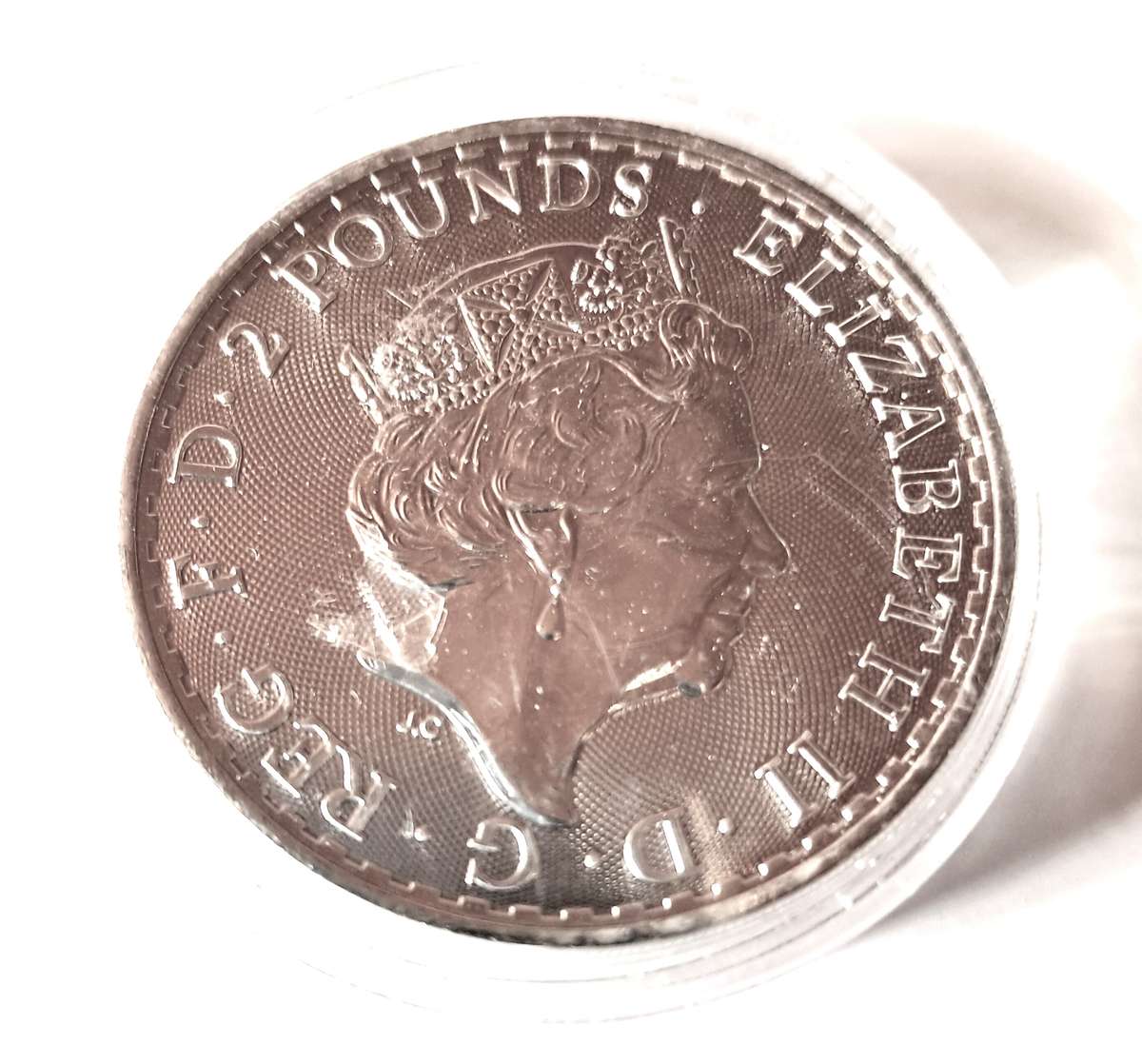 1 OZ  SILVER COIN - 1 oz British Silver Britannia  (IN CAPSULE)