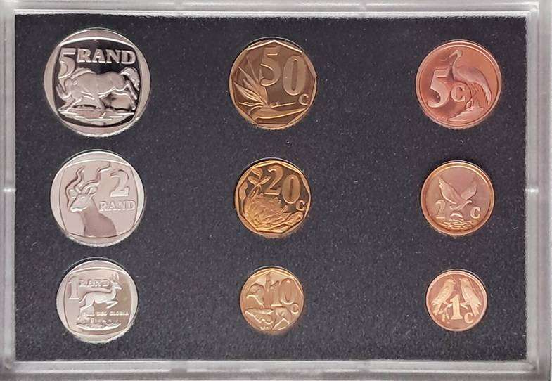 SOUTH AFRICA 2001 Proof Set in SA Mint box
