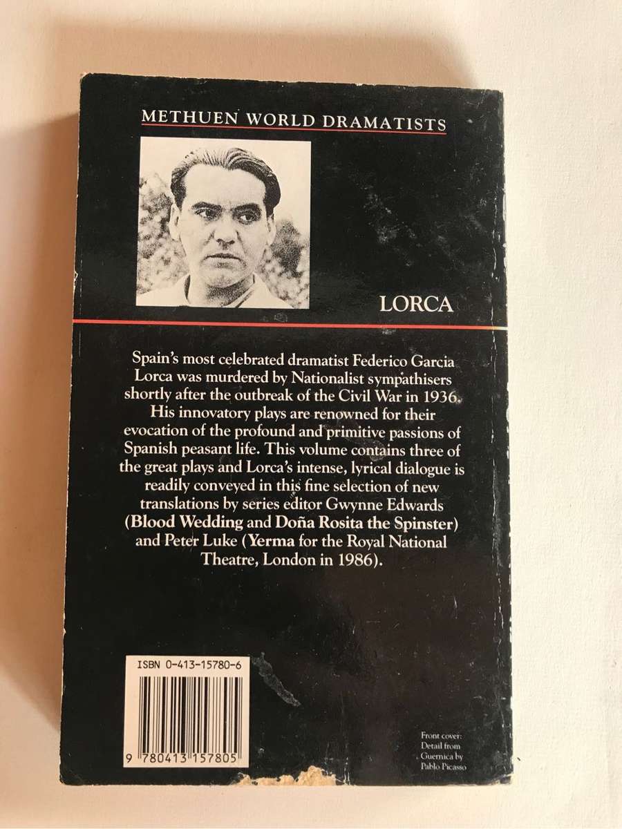 Lorca Plays: One by Federico García Lorca: Blood Wedding, Doña Rosita the Spinster, and Yerma