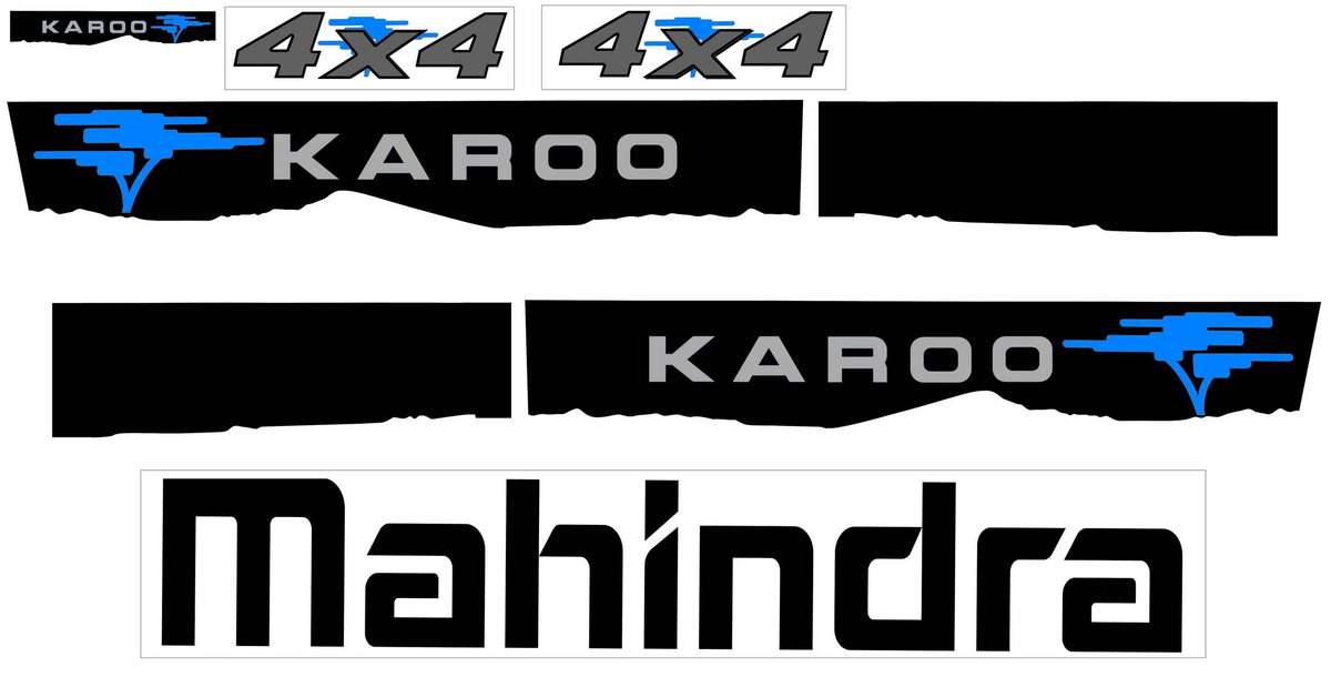Mahindra Karoo sticker set