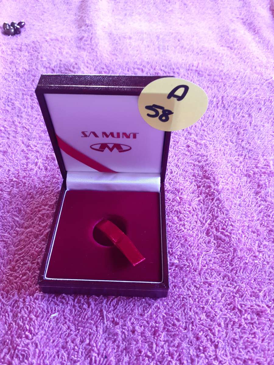 Empty Brown Coin Holder Box. SA Mint