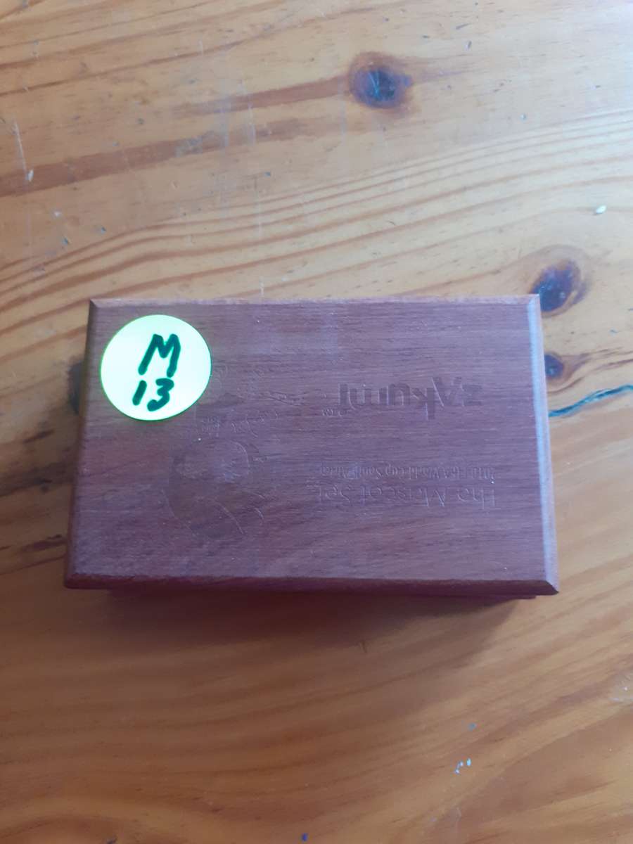 Empty Wooden Coin Holder Box. Zakumi - The Mascot Set - Fifa World Cup SA