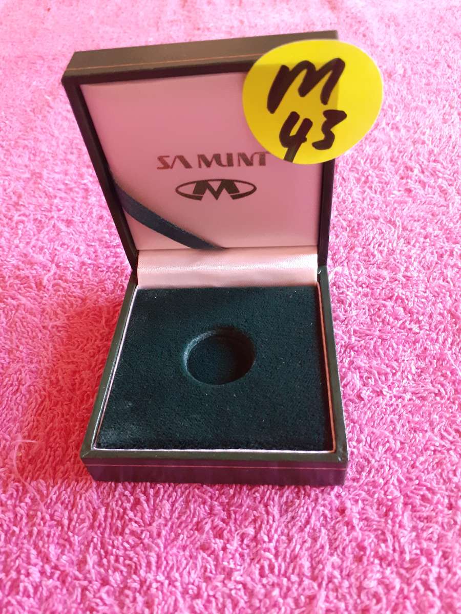 Empty Green Coin Holder Box. SA Mint