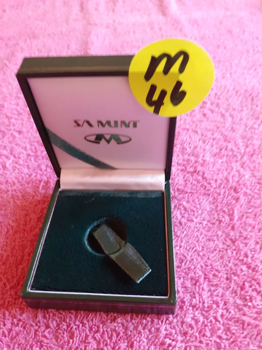 Empty Green Coin Holder Box. SA Mint