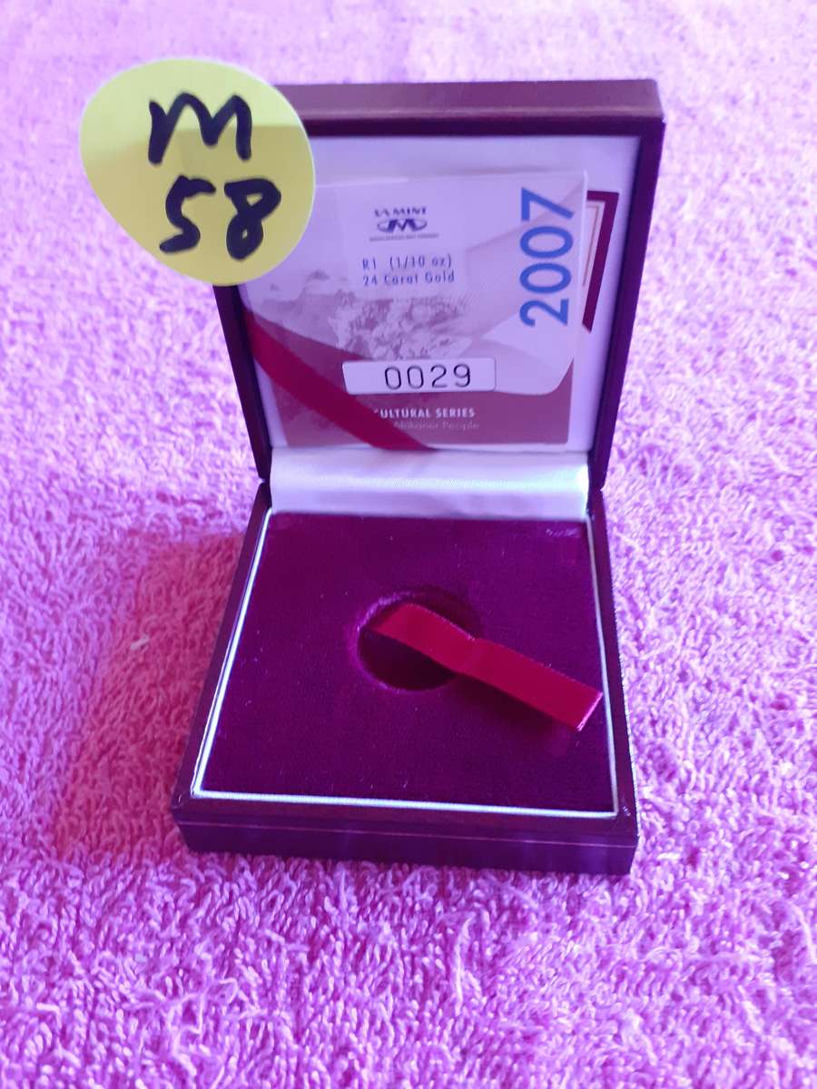 Empty Coin Holder Box. SA Mint 2007 Cultural Series