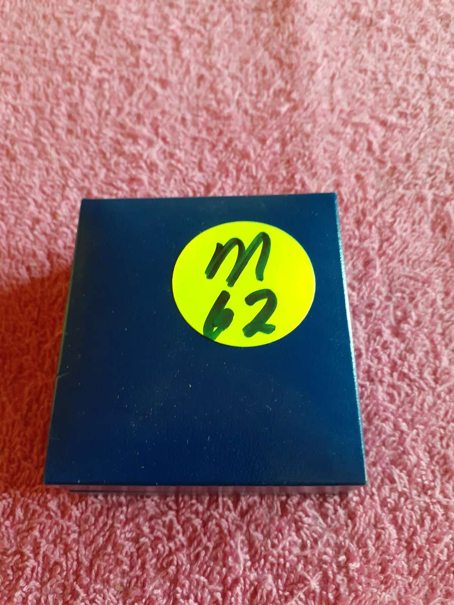 Empty Blue Coin Holder Box. SA Mint - Protea Series - Nobel Peace Prize Winners 2005