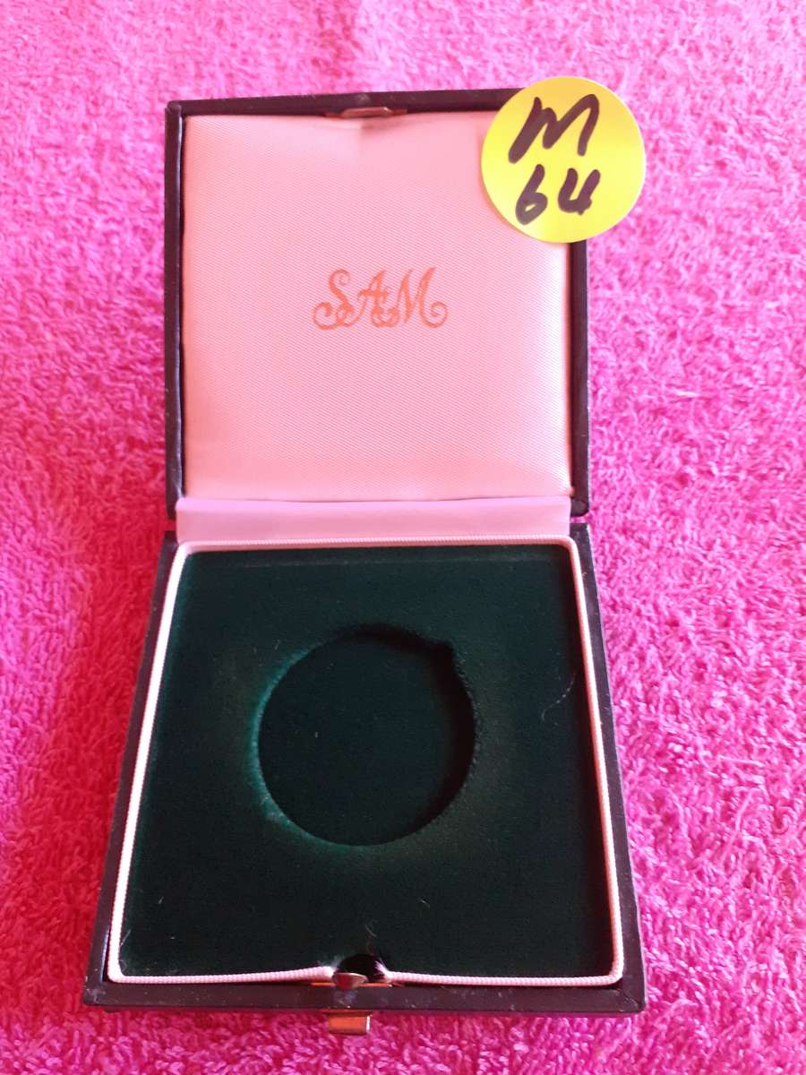 Empty Green Coin Holder Box. SA Mint - Truk Pact