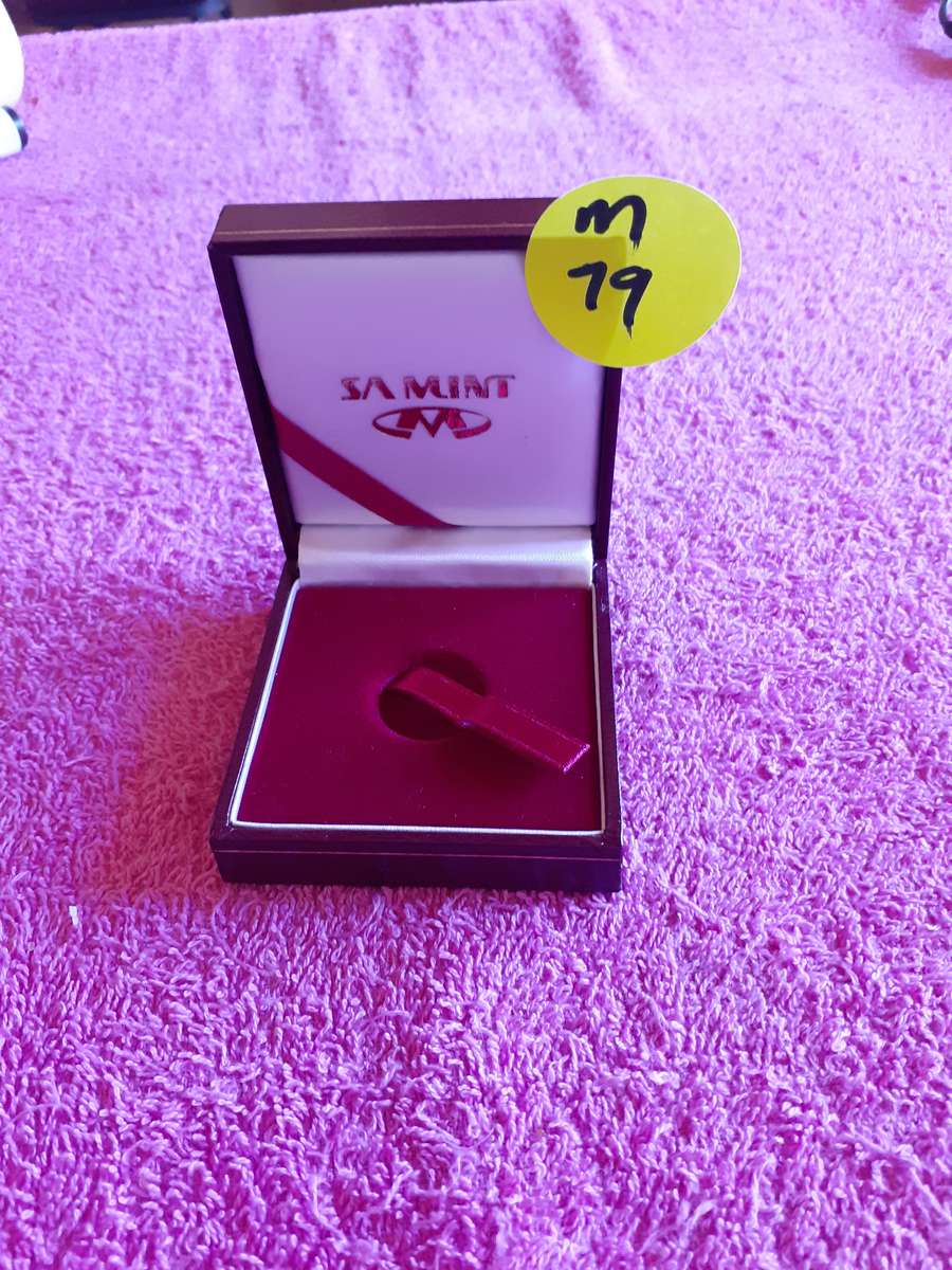 Empty Red Coin Holder Box. - SA Mint