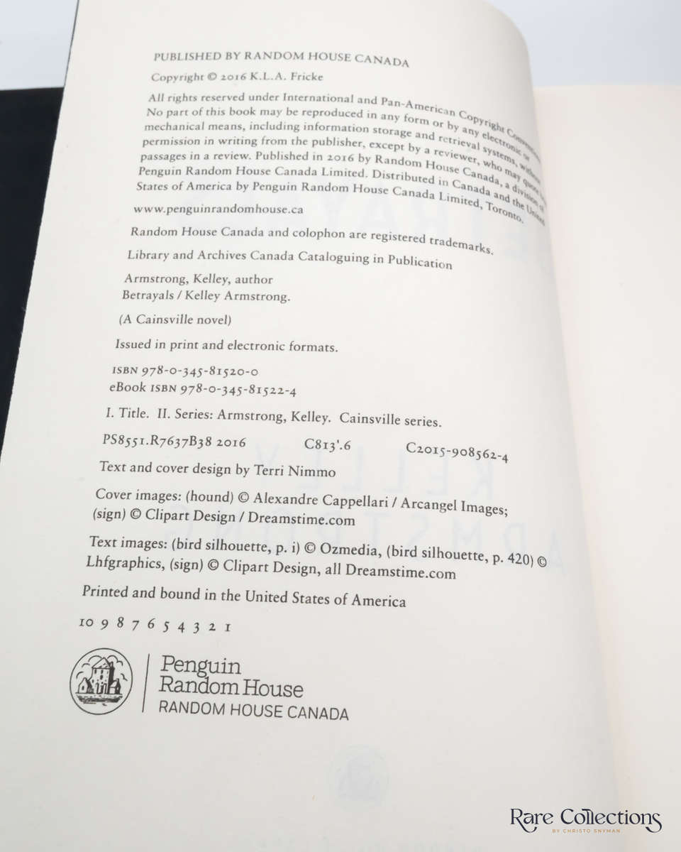 Betrayals by Armstrong, Kelley