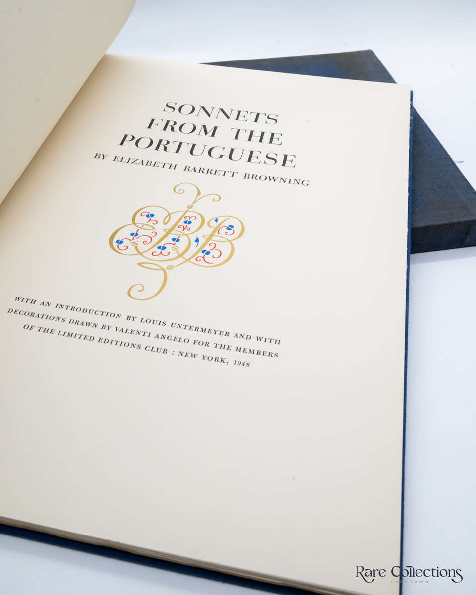 Sonnets from the Portuguese by Browning, Elizabeth Barrett (Signed by Valenti Angelo)