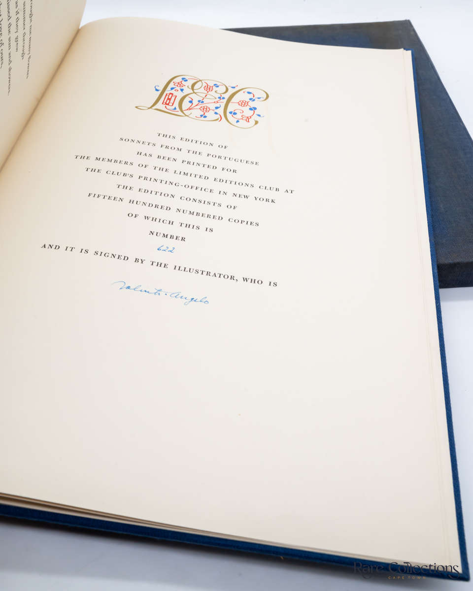 Sonnets from the Portuguese by Browning, Elizabeth Barrett (Signed by Valenti Angelo)