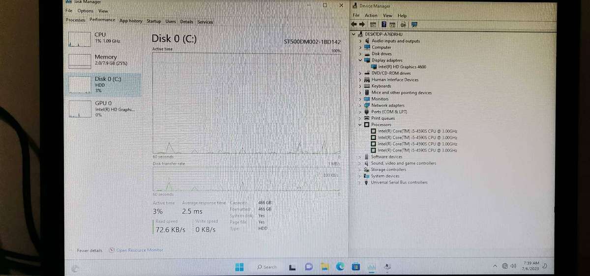 HP Prodesk i5 Quad Core_8gb Ram_500gb_Desktop