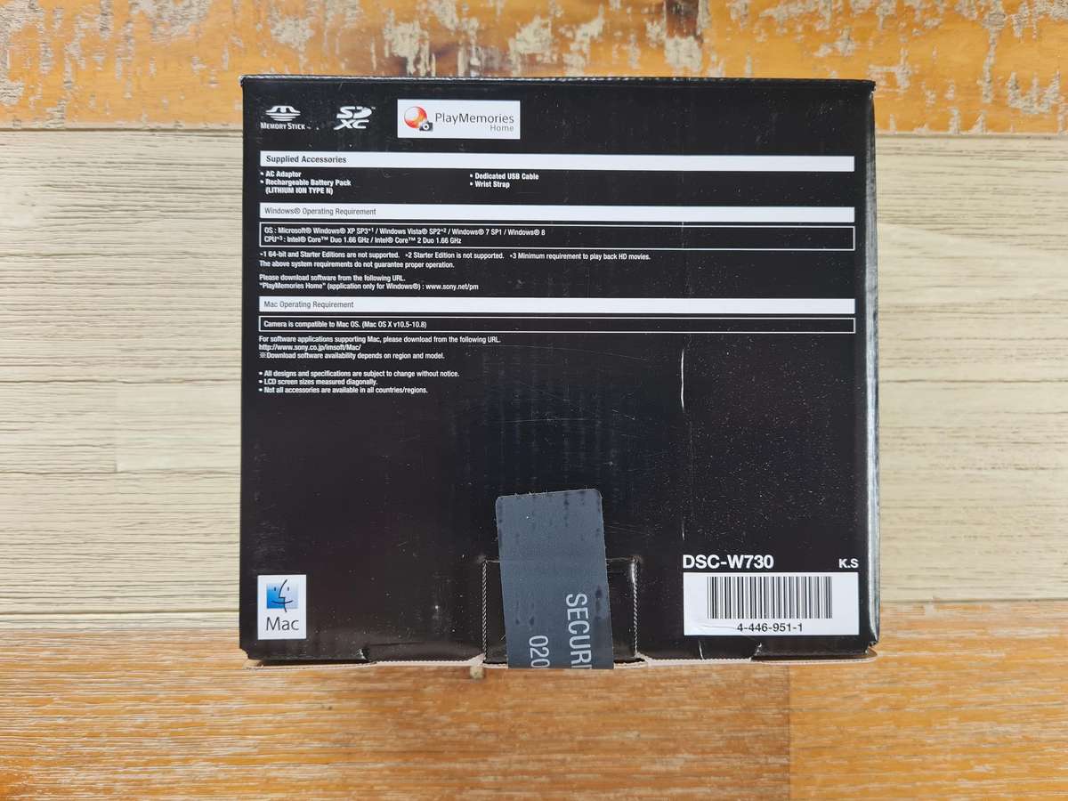 Sony Cyber-Shot DSC-W730 Silver Argent