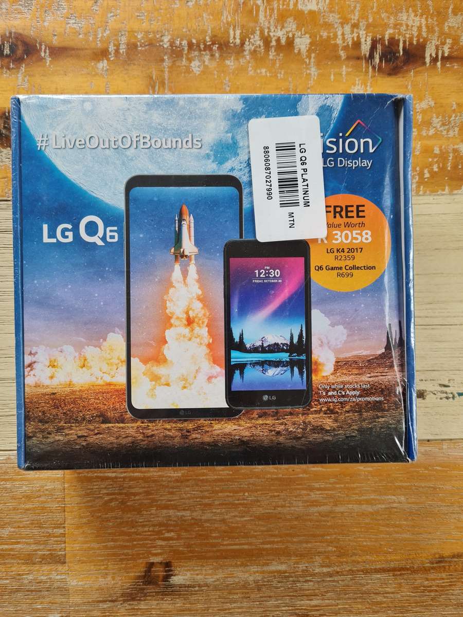 LG Q6 32GB Ice Platinum and LG K4 2017 8GB Titan Bundle