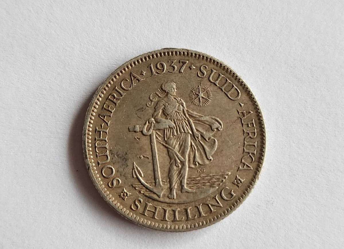 1937 Shilling SA Union Coin