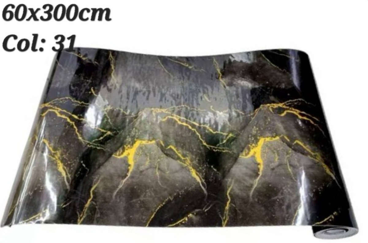 Black marble self adhesive wallpaper Decal