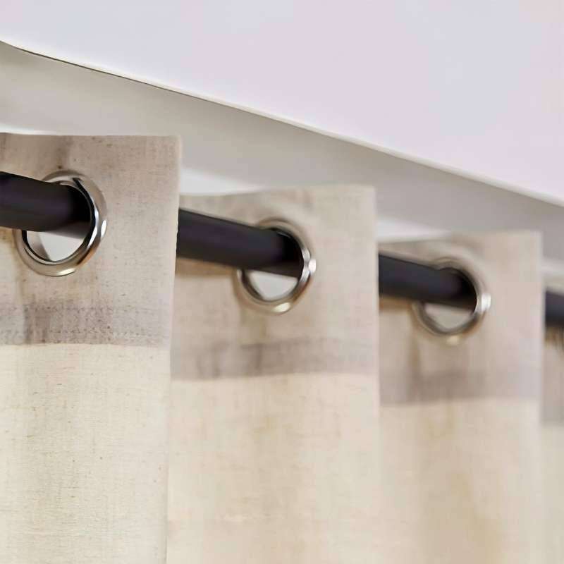 Black Double curtain rods - 3m pole