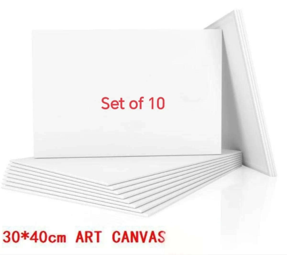 Set of 10 art canvas - 30x40cm
