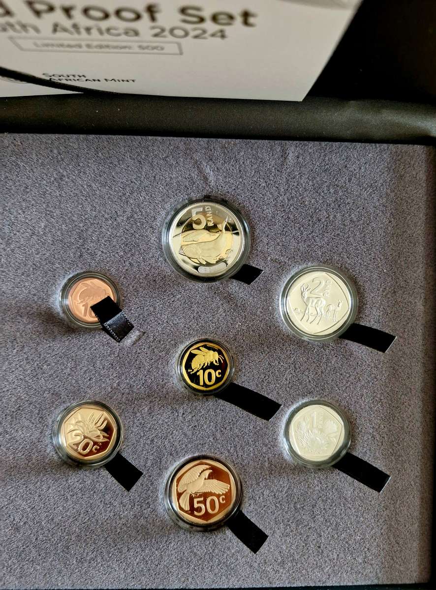 2024 South African Gold Proof Set 1/10oz gold BEE