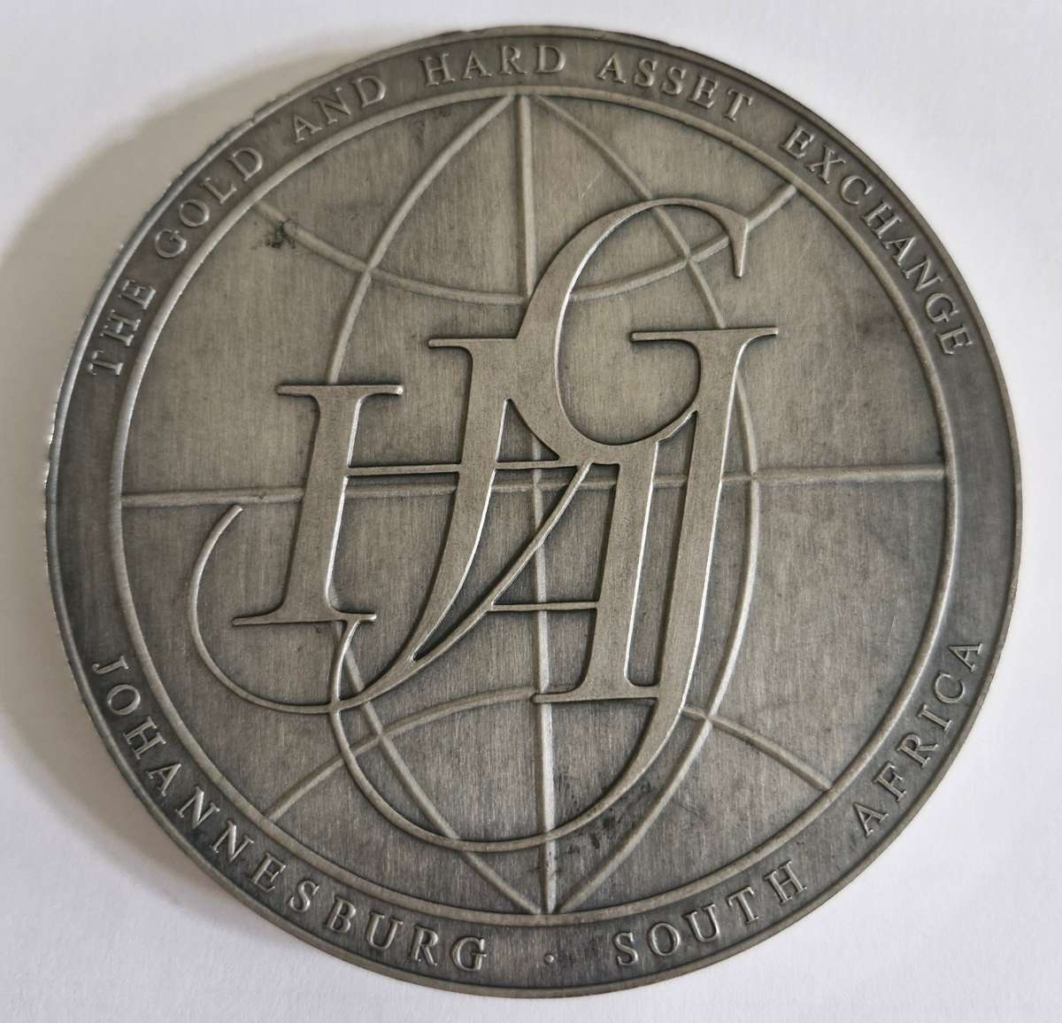 1983 20 Troy Oz Silver Round Bar Johannesburg Gold and Hard Asset Exchange