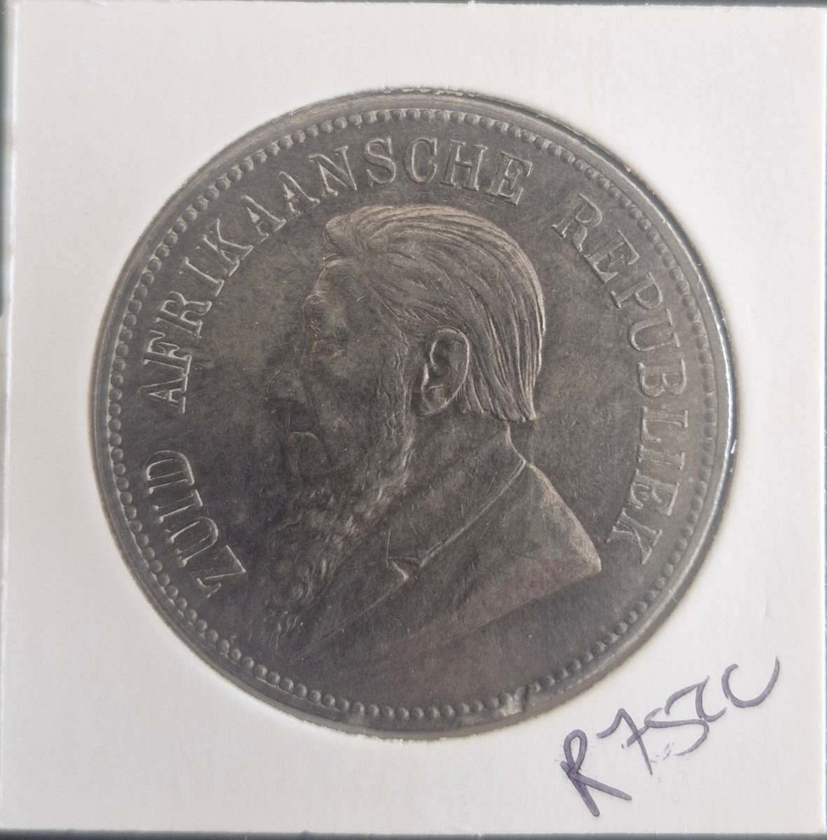 1892 ZAR Kruger Double Shaft 5 Shillings