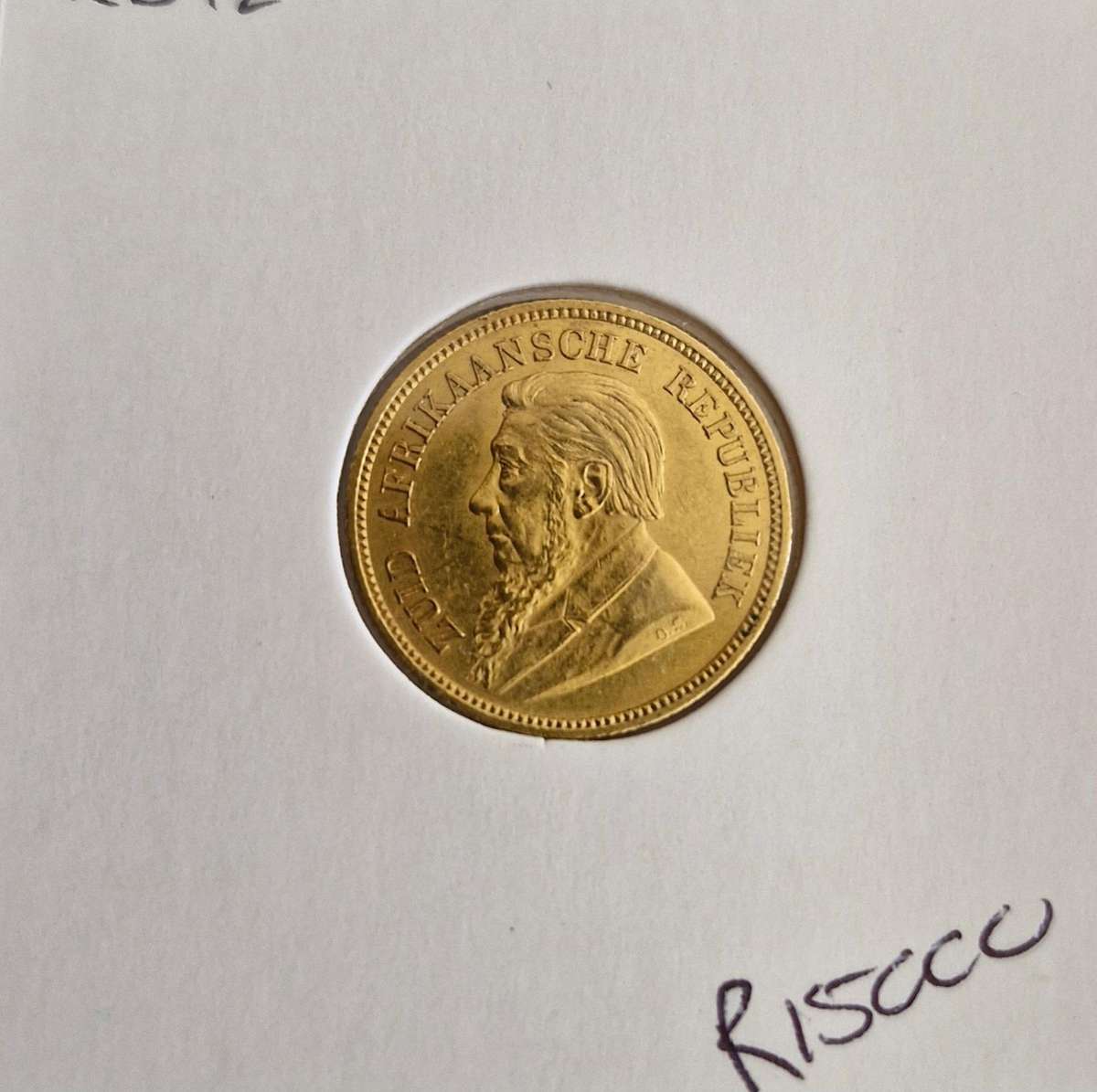 1892 ZAR Kruger Halfpond Higher Grade