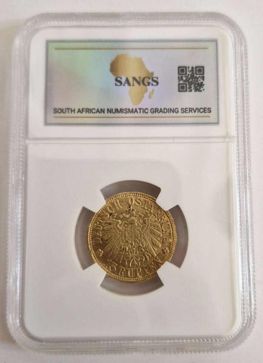 1916 German East Africa 15 Rupien/ Tabora Pond Graded MS63