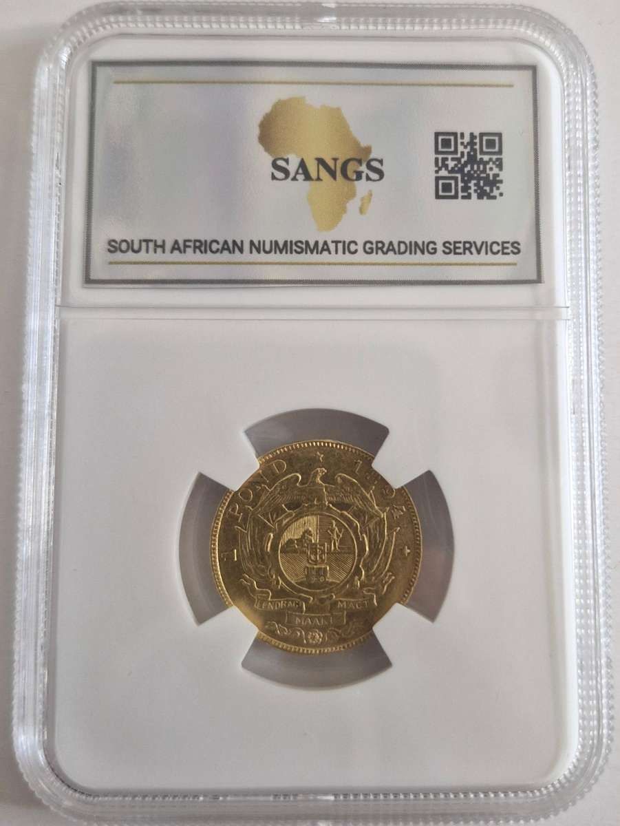 1894 ZAR Kruger Pond Graded AU50