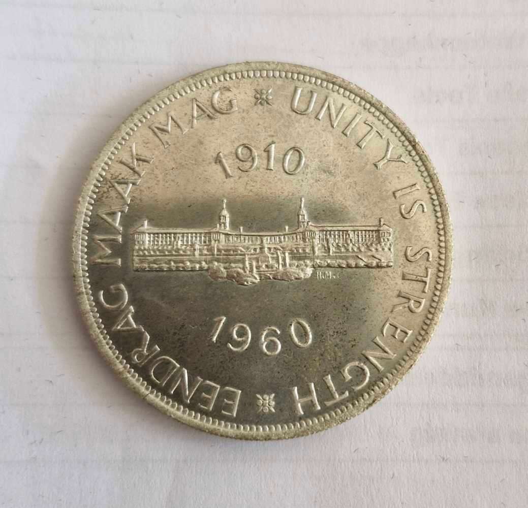 1960 Union of South Africa Prooflike Crown/5 Shilling