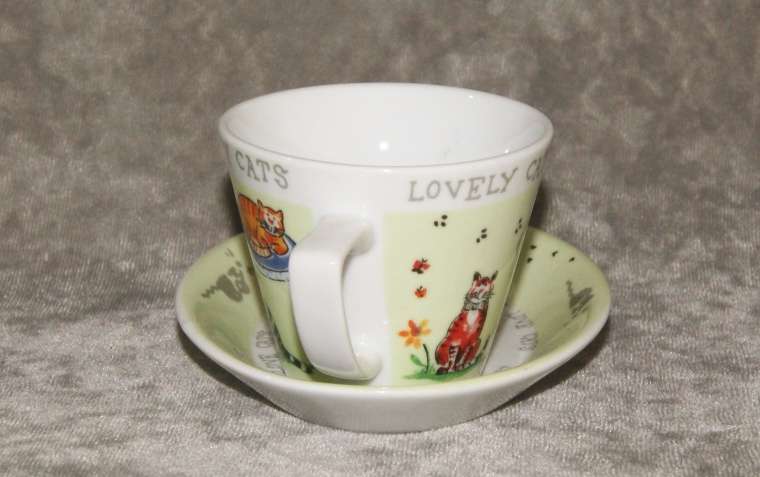 Demitasse coffee cup and saucer in original box