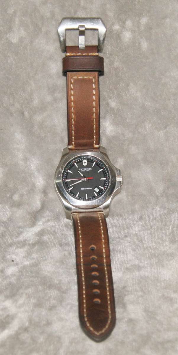 Victorinox Swiss Army 241682 Stainless Steel Watch with Leather Strap