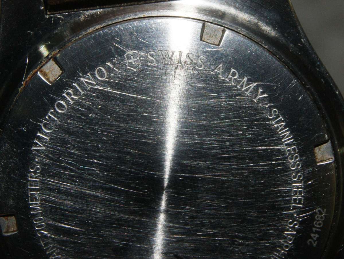 Victorinox Swiss Army 241682 Stainless Steel Watch with Leather Strap