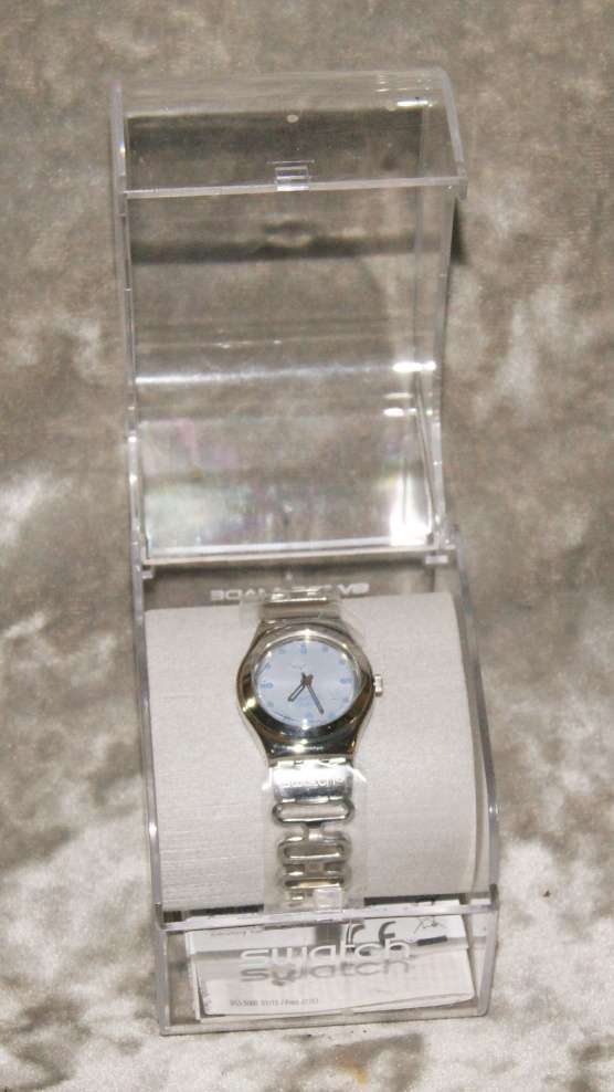 Brand new ladies Swatch Irony watch (needs battery)