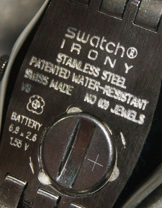 Brand new ladies Swatch Irony watch (needs battery)