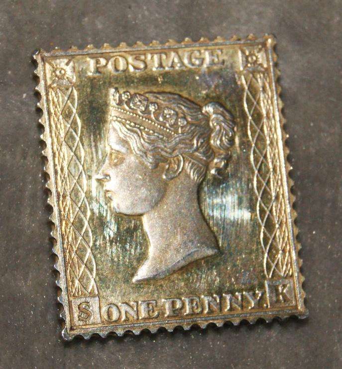Hallmarked silver "stamps of royalty" replica no2 (9.8g) @ crazy low R1 start