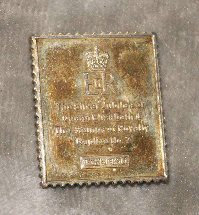 Hallmarked silver "stamps of royalty" replica no2 (9.8g) @ crazy low R1 start