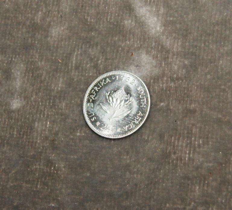 1962 2 1/5c South Africa BU/UNC 50% silver @ crazy low R1 start