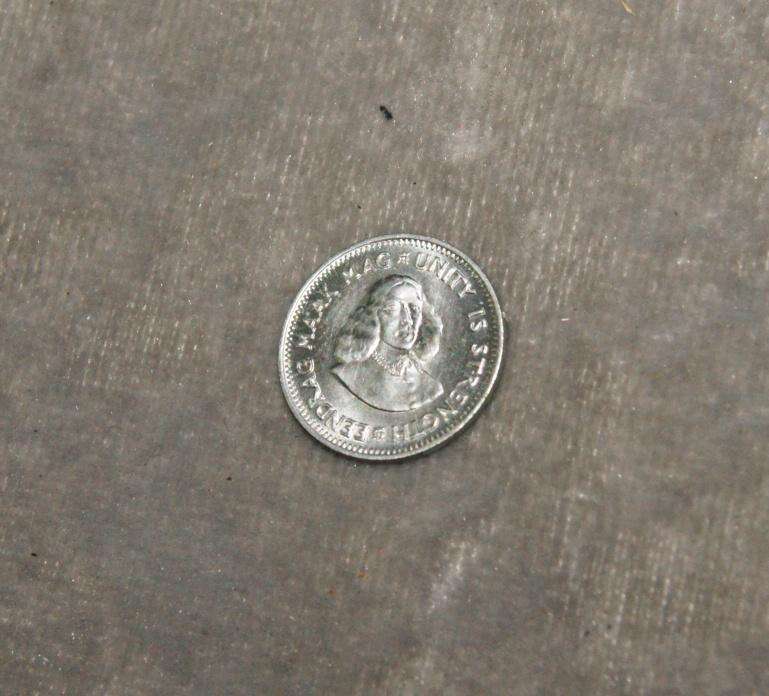 1963 2 1/5c South Africa BU/UNC 50% silver @ crazy low R1 start